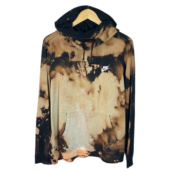 C11 Women’s NIKE High Neckline Tie Dye Hoodie Sweatshirt 1X - Picture 1 of 4